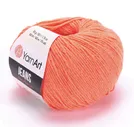 Пряжа Jeans 61 Коралл Yarnart