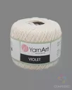 Пряжа YarnArt 'Violet' 50гр 282м (100% мерсеризованный хлопок) (6194 светло-бежевый) светло-бежевого цвета