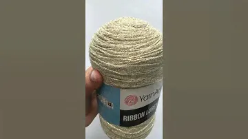 Подробный обзор пряжи YarnArt Ribbon Lurex №724 Светлый беж
