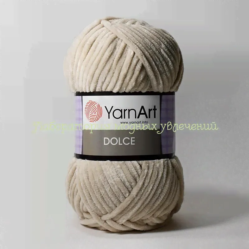 Пряжа YarnArt Dolche 771, 100% микрополиэстер, 100г/120м, серо-бежевый-0