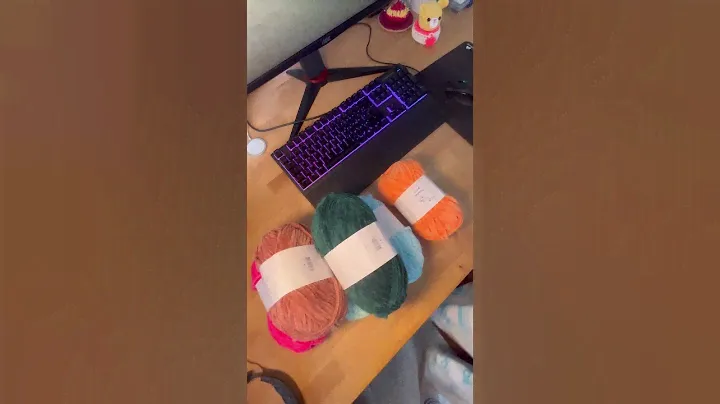 Unpacking new super bulky yarn 🧶 #crochet #amigurumi #diy #hobbiiyarn