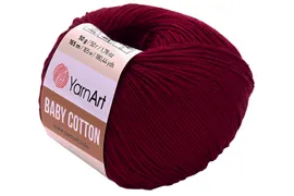 YarnArt Baby Cotton 428 бордо