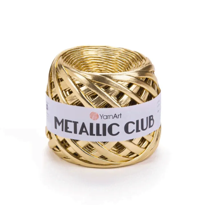 Пряжа Metallic club 8105 Золотистый меланж Yarnart-0