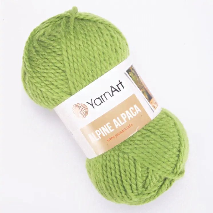 Пряжа YarnArt Alpine Alpaca цвет салат 449-0