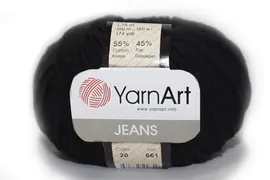 YARNART JEANS (Джинс) 53 Черный
