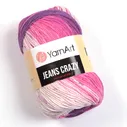 Пряжа YarnArt Jeans Crazy (8206) розово-сиреневый принт