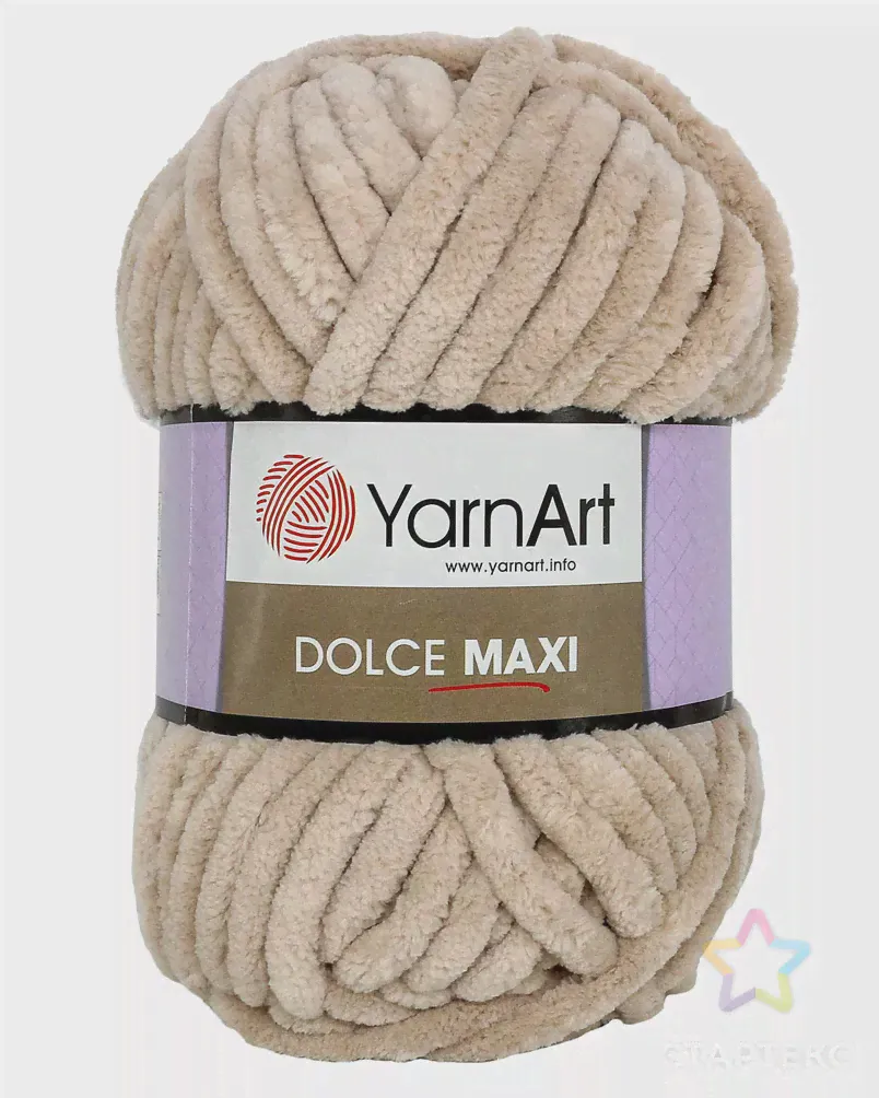 Пряжа YarnArt 'Dolce Maxi' 200гр 70м (100% микрополиэстер) (771 бежевый) бежевого цвета-0