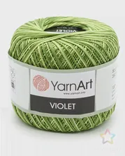 Пряжа YarnArt 'Violet Melange' 50гр 282м (100% мерсеризированный хлопок) (0188 меланж) меланж