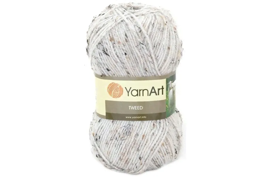 Твид (Tweed) пряжа YarnArt 30% шерсть 65% акрил 5% вискоза 5х100г/280м-0