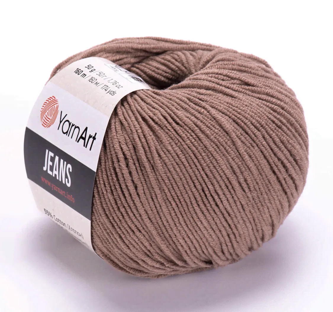 Пряжа Jeans 71 Какао Yarnart
