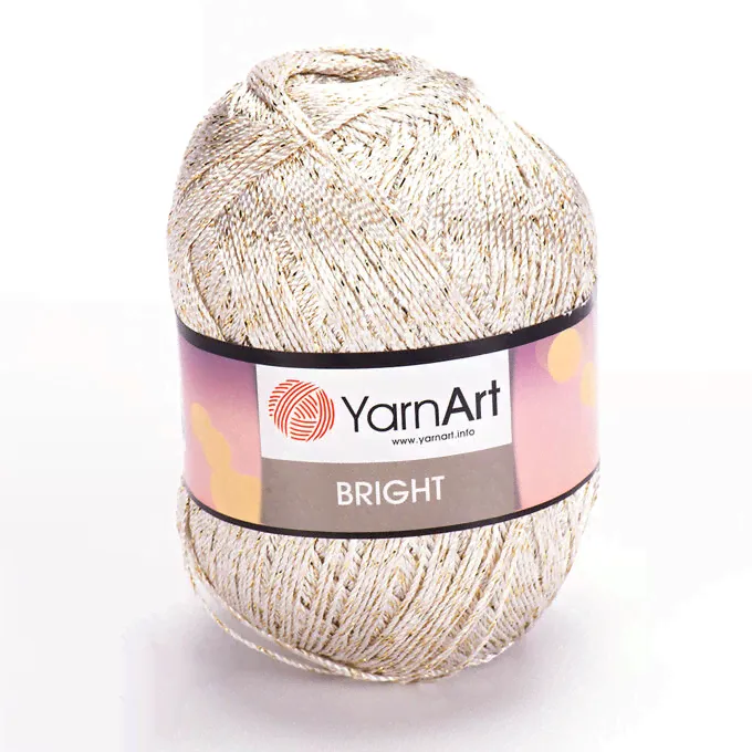 Пряжа YarnArt Bright №101 Молочный-0