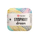 Пряжа YarnArt "SYMPHONY DREAM" (Ярнарт Симфония) 3108 (бирюзовый/розовый/св.желтый/серый) 250 м /100