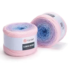 Пряжа Flowers Merino 551 серый/голубой/сирен/розов Yarnart