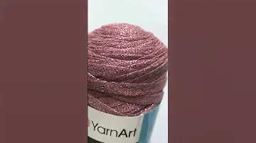 Подробный обзор пряжи YarnArt Ribbon Lurex №743 Темно-розовый