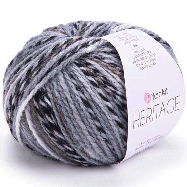 Пряжа Yarnart HERITAGE 330 принт-0