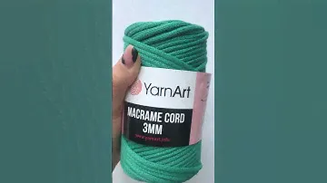 Подробный обзор пряжи YarnArt Macrame Cord 3mm(60%хлопок / 40%вискоза и полиэстер)№783 Темная бирюза