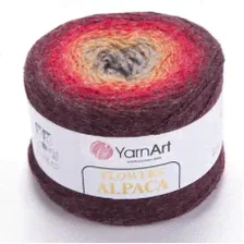 Пряжа Yarnart Flowers Alpaca 422 - 940м/250г