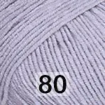 Пряжа YarnArt Jeans 80 ультра св. серый