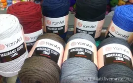 Пряжа: YarnArt MACRAME CORD 3mm