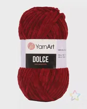 Пряжа YarnArt 'Dolce' 100гр 120м (100% микрополиэстер) (752 бордовый) бордового цвета