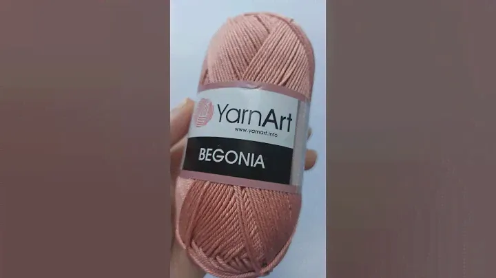 Подробный обзор пряжи YarnArt Begonia №4105 Темная пудра