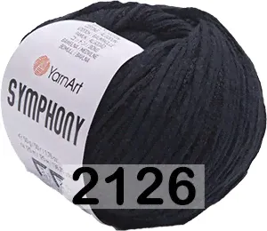 Пряжа YarnArt Symphony 2126 черный-0