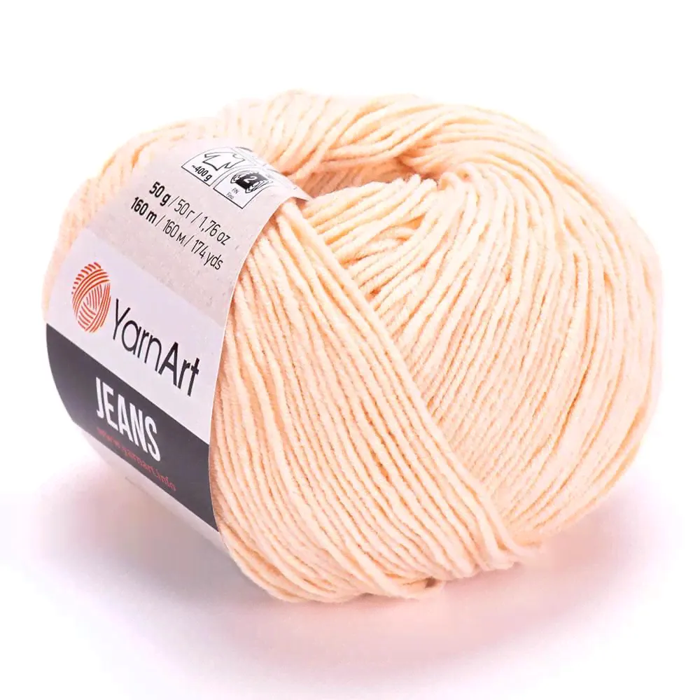 Пряжа для вязания YarnArt Jeans цвет №73 шампанское-0