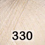 Пряжа YarnArt silky wool 330 молочный
