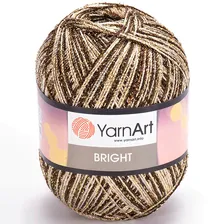 Пряжа Yarnart BRIGHT 227 коричн/желт/белый
