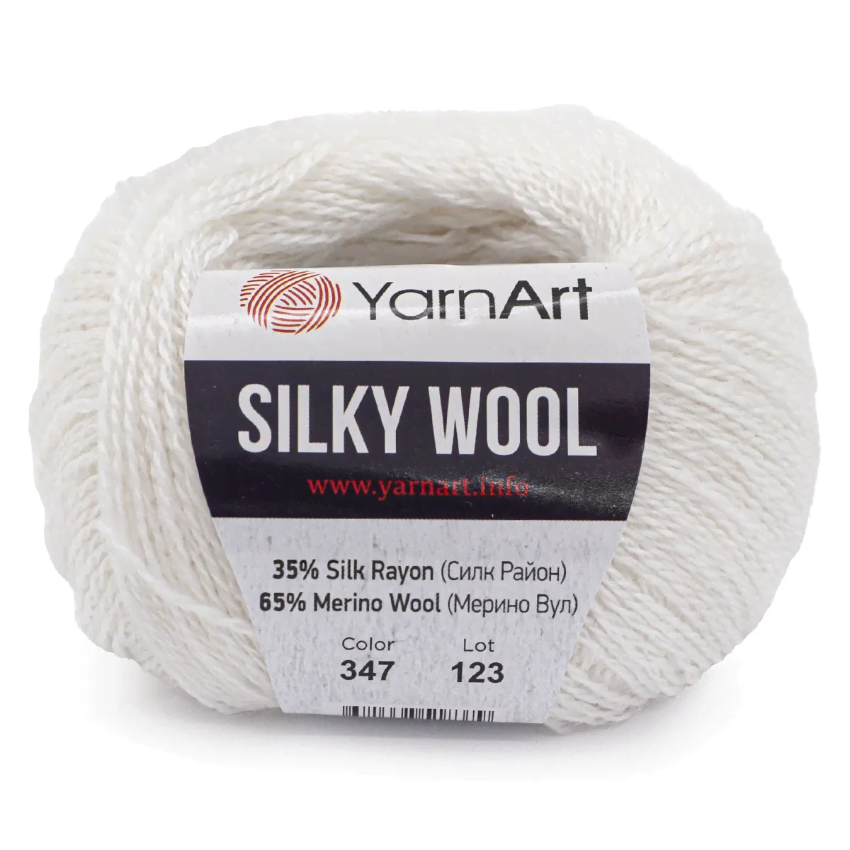 Пряжа YarnArt 'Silky Wool' 25гр 190м (35% шелковая вискоза, 65% шерсть мериноса)-0