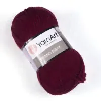 Пряжа YarnArt Merino bulky цвет 577 бордо