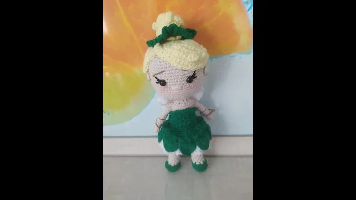 Вязанная Принцесса  Диснея Фея Динь Динь  Princess Amigurumi Disney Tinker Bell, Tink Платье