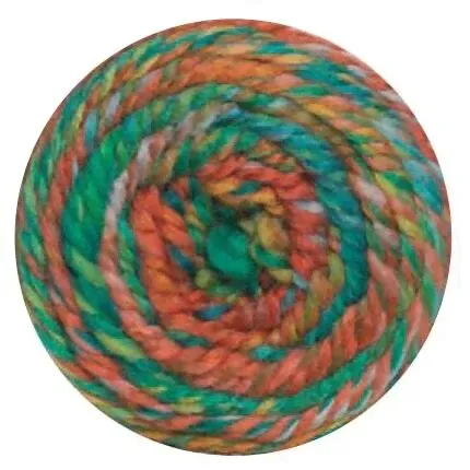 Пряжа YarnArt Color Wave цвет яркая зелень 117-0