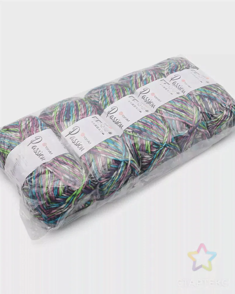 Пряжа YarnArt 'Passion' 100гр 200м (20% шерсть, 80% акрил) (1250 принт) принт-0