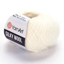 Пряжа Silky wool 330 Кремовый Yarnart