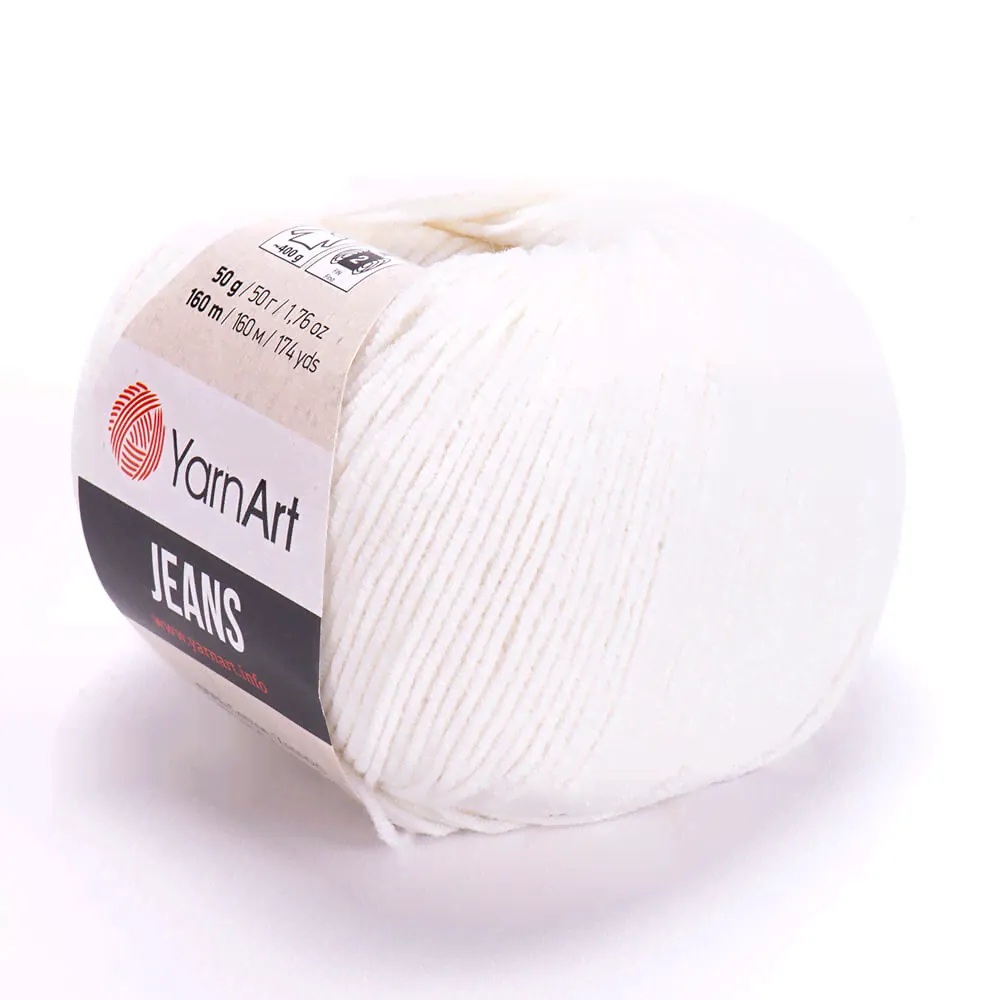 Пряжа Yarnart Jeans 01-0
