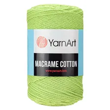 Пряжа YarnArt "MACRAME COTTON" (Ярнарт Макраме коттон) 755 (св.зеленый) 225 м /250 г