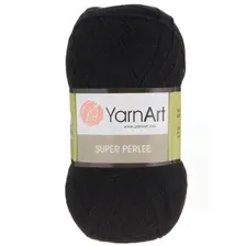 Пряжа YarnArt Super Perlee 100гр 400м (100% акрил) (30 черный)