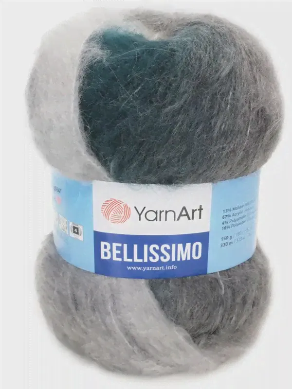 🛍 Пряжа YarnArt Bellissimo детская свитер плед шапка сделай сам вязание спицами крючок нитки рукоделие пряжа для вязания-1