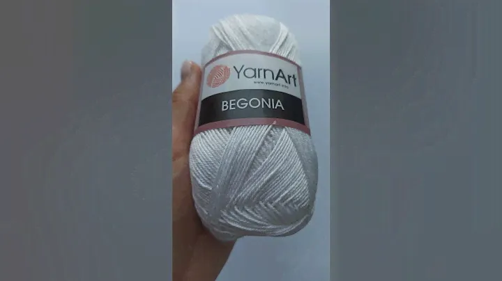 Подробный обзор пряжи 100% хлопок YarnArt Begonia №03 Белый