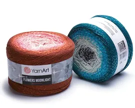 Пряжа YarnArt Flowers Moonlight, 53% хлопок, 43% полиакрил, 4% металлик, 260гр/1000м