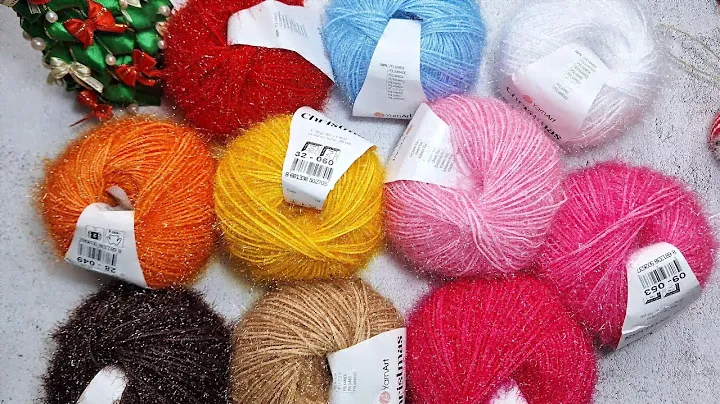 Пряжа для новогодних поделок  yarn art Christmas. Из чего я вяжу своих снеговиков.