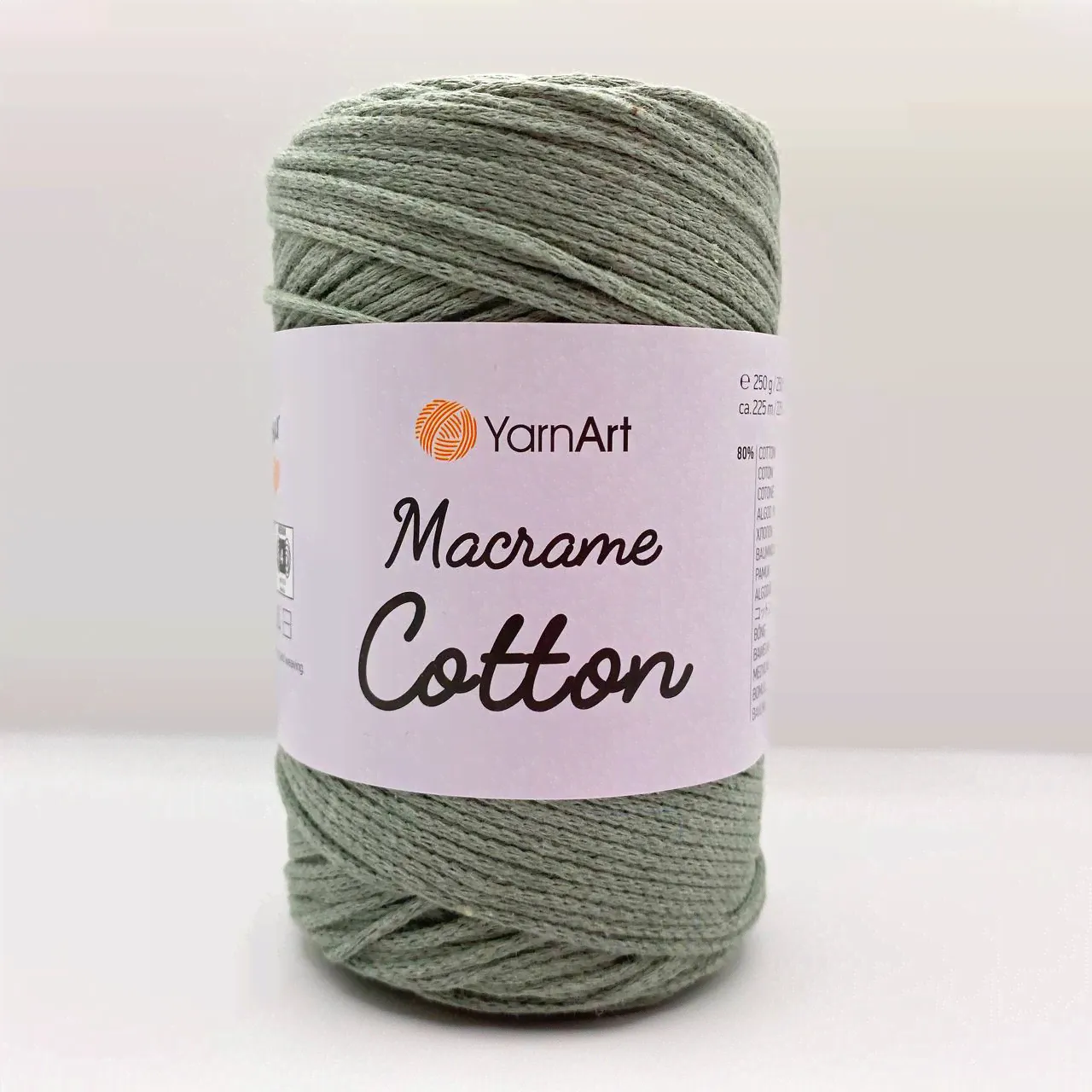Yarnart Macrame cotton, 794 серый-0