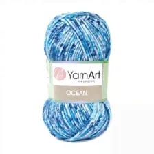 Пряжа YarnArt Ocean, 20% шерсть, 80% акрил, 100гр/180м
