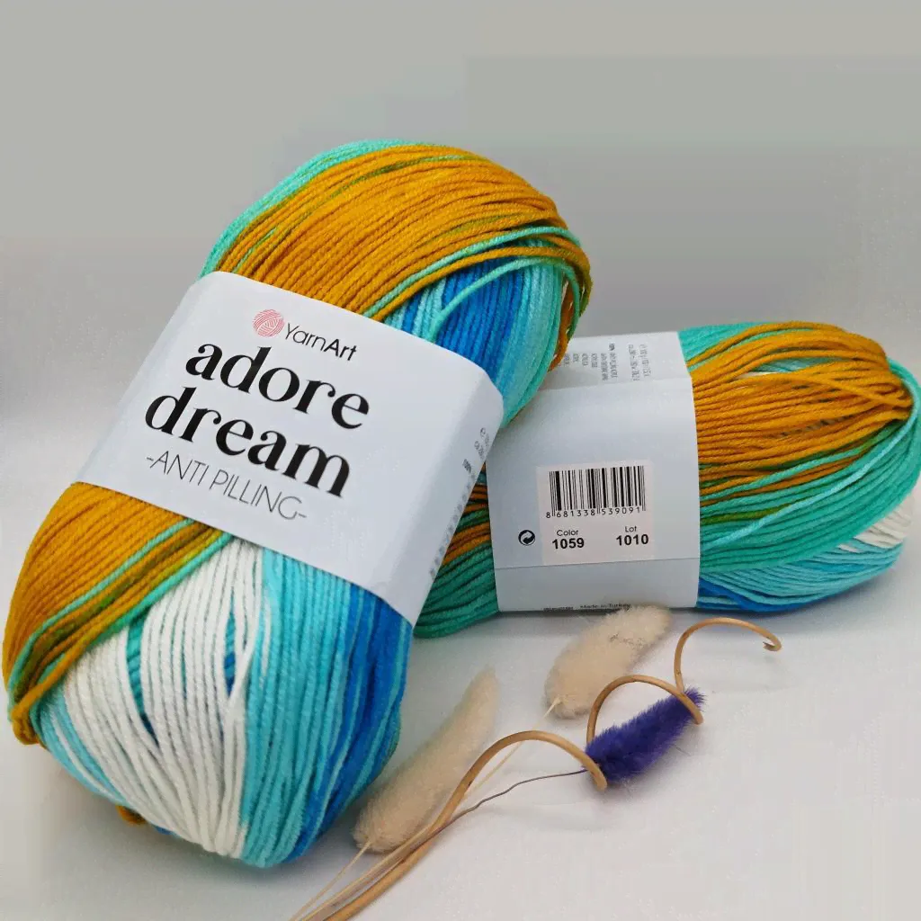 Пряжа YarnArt Adore Dream 1059-0