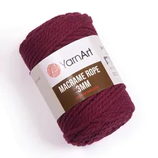 Пряжа YarnArt Macrame Rope 3mm цвет 781 бордо