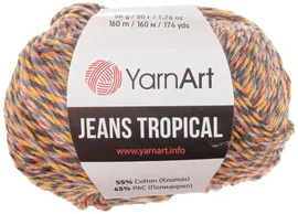 Хлопок-джинс ТРОПИКАЛ (Jeans tropikal) пряжа YarnArt 55%хлопок 45%акрил10x50г/160м