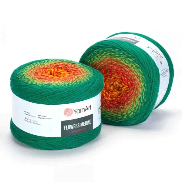 YarnArt Flowers Merino 2 шт. Пряжа Ярнарт Фловерс Мерино