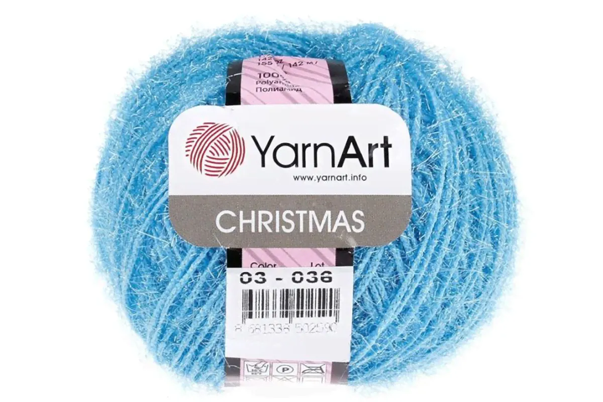 YarnArt Christmas 003 голубой-0