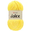 Пряжа YarnArt "DOLCE" (Ярнарт Дольче) 761 (яр.желтый) 120 м /100 г